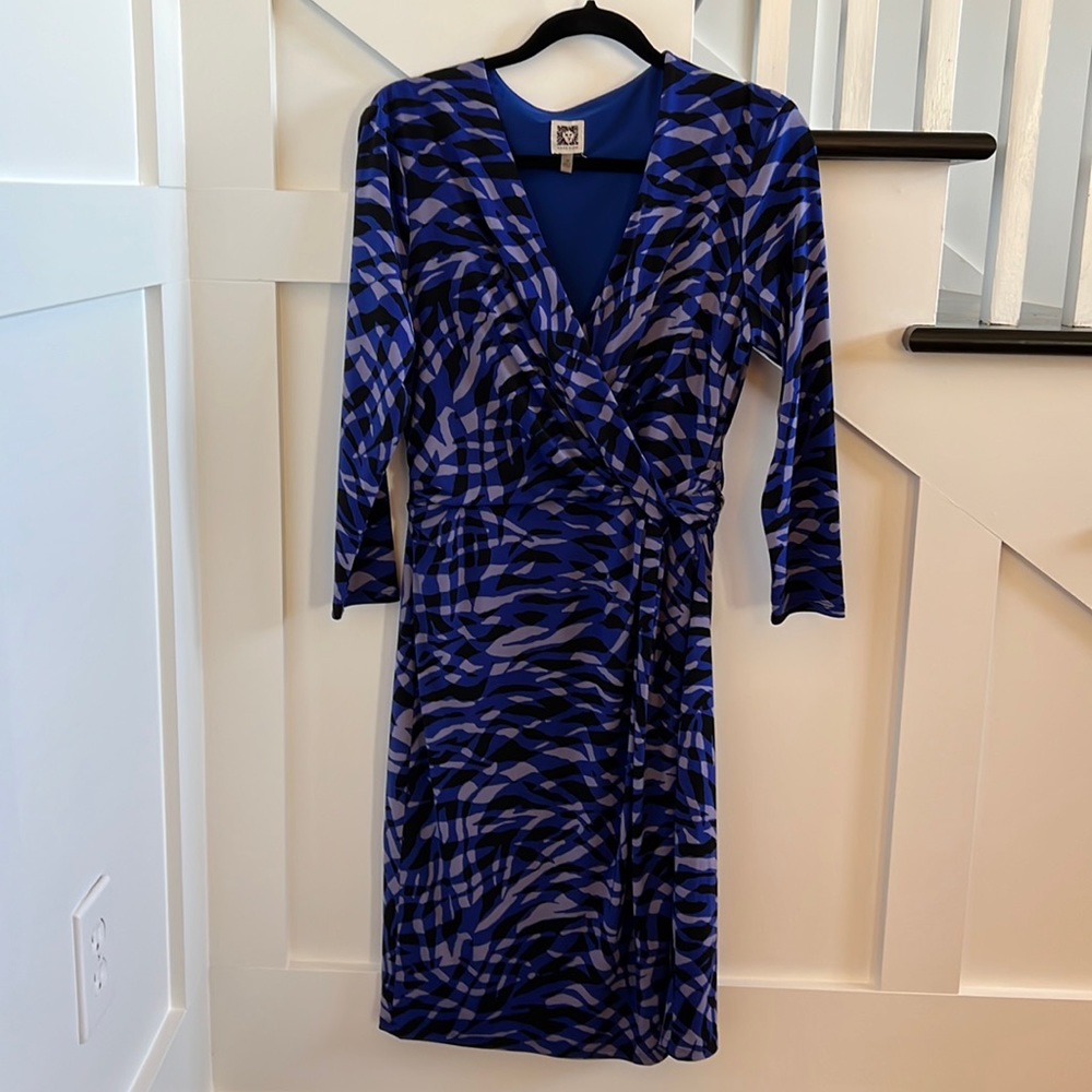 Anne Klein Faux Wrap Dress Sz 10